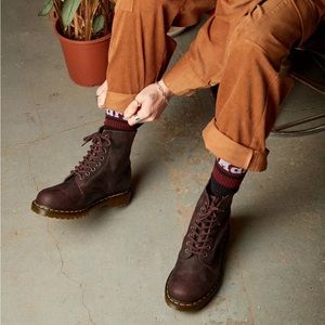 DR MARTENS 1460 PASCAL WAXED FULL GRAIN LEATHER LACE UP BOOTS